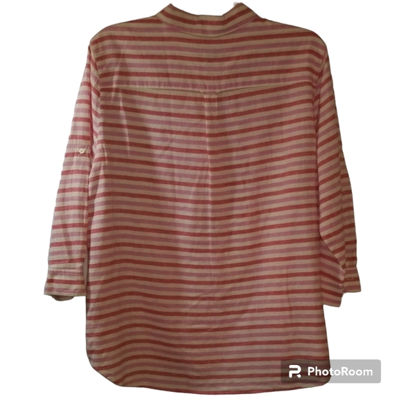 Gap Pink and White Stripe Tunic Plus Size XXL - Picture 2 of 8